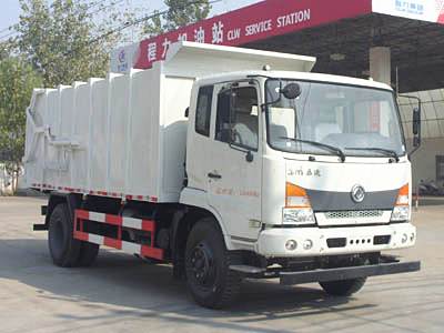 國(guó)五東風(fēng)嘉運(yùn)壓縮式對(duì)接垃圾車