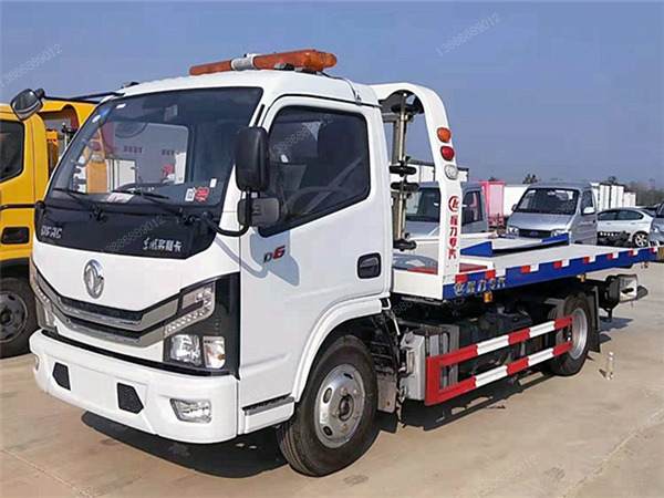 東風多利卡D6一拖二藍牌清障車